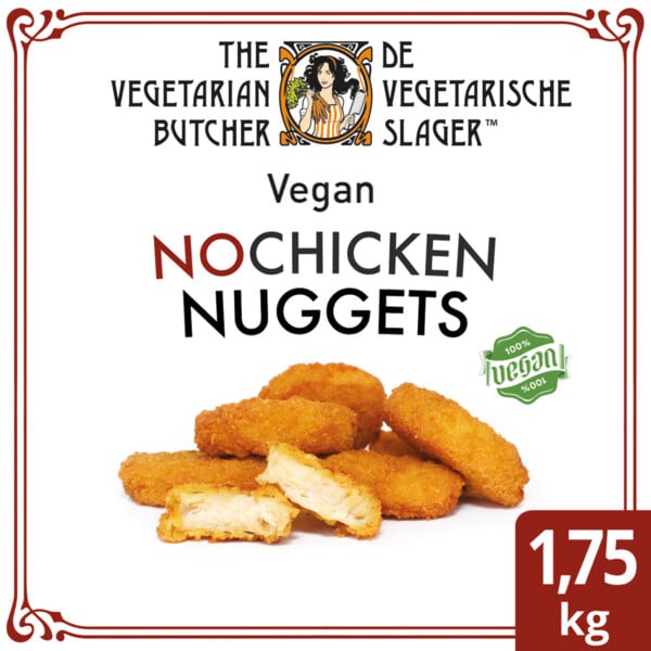 De Vegetarische Slager NoChicken Veganistische Kipnuggets 1,75 kg - 